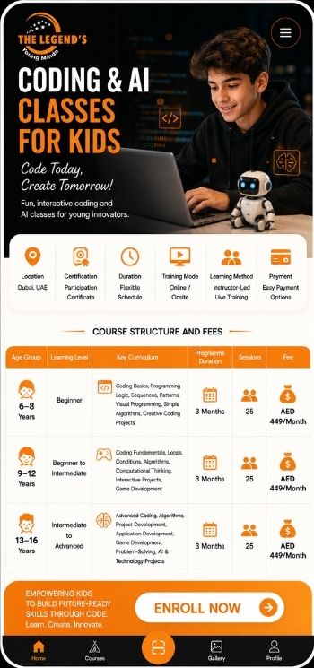 Kids Coding & AI Classes in Dubai